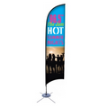 Promotional Feather Flag w/ 17' Scissor Base